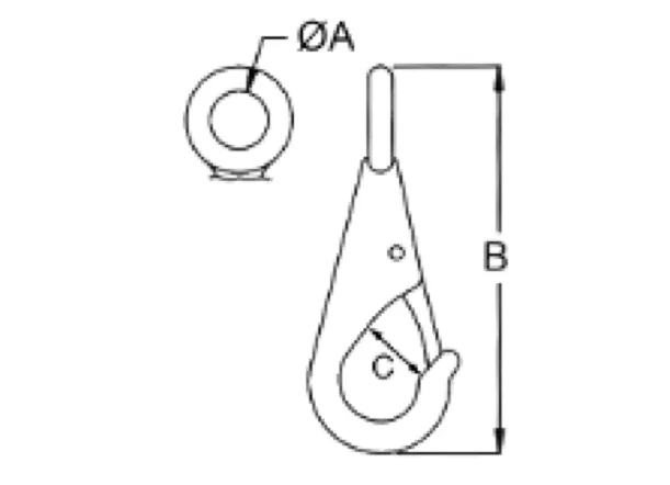 Kong Fixed Eye Boat Snap - Nickel Plated Brass or Stainless Steel - 4 Sizes