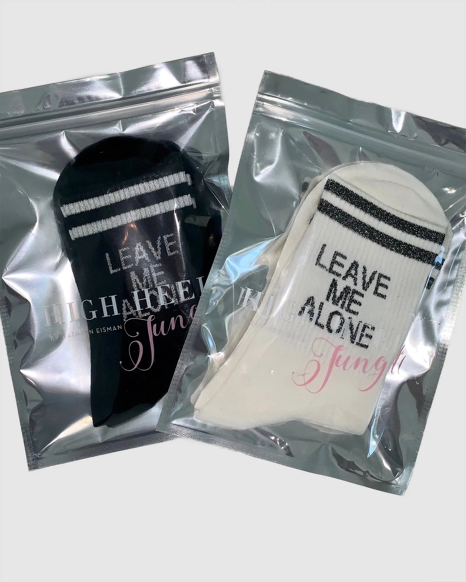 Leave Me Alone Sock - Black