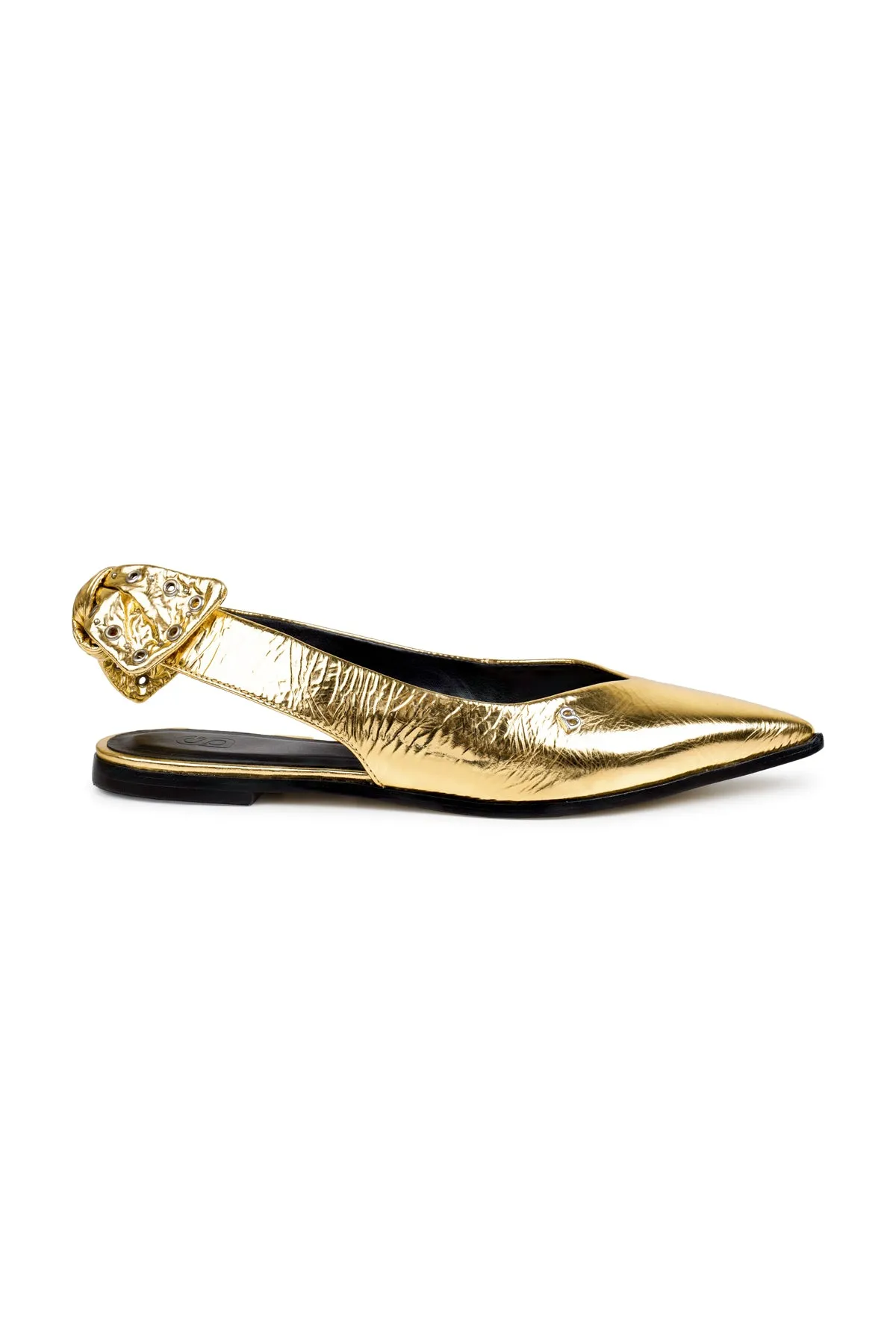 Lola Slingback Shoes - Gold