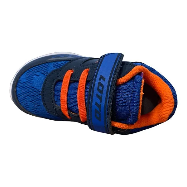 Lotto scarpa da ginnastica da bambino Spacelite AMF 2 INF 217516 8XJ blu arancione