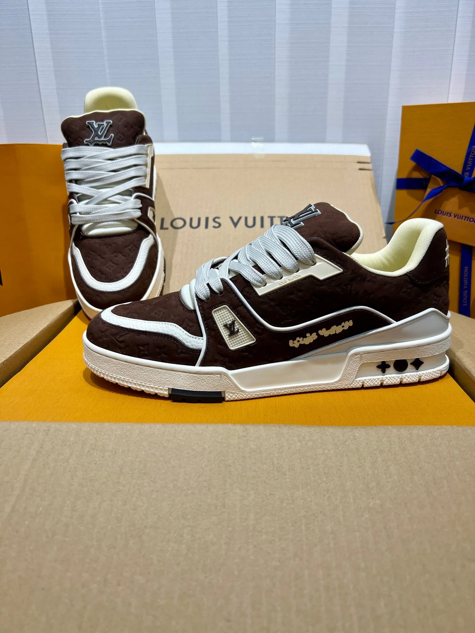 LUV Brown Trainer Sneakers-079