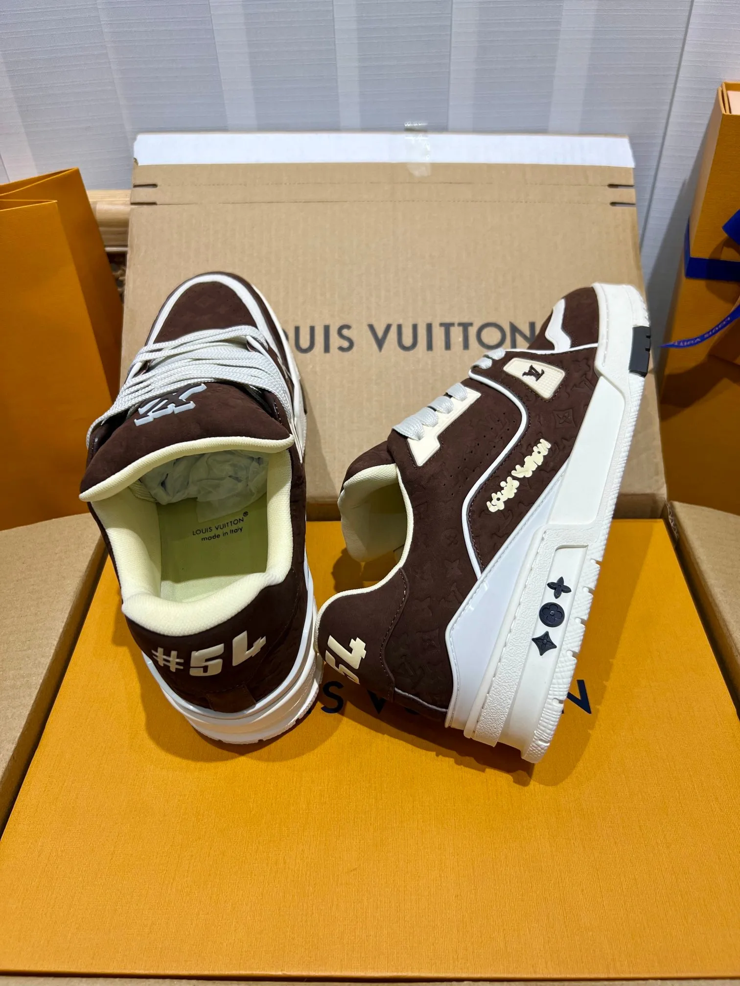 LUV Brown Trainer Sneakers-079