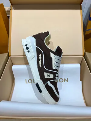 LUV Brown Trainer Sneakers-079