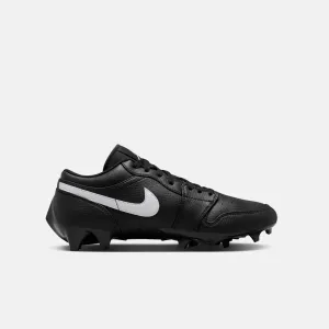 Men's Jordan 1 Low TD Football Cleats, Black/White