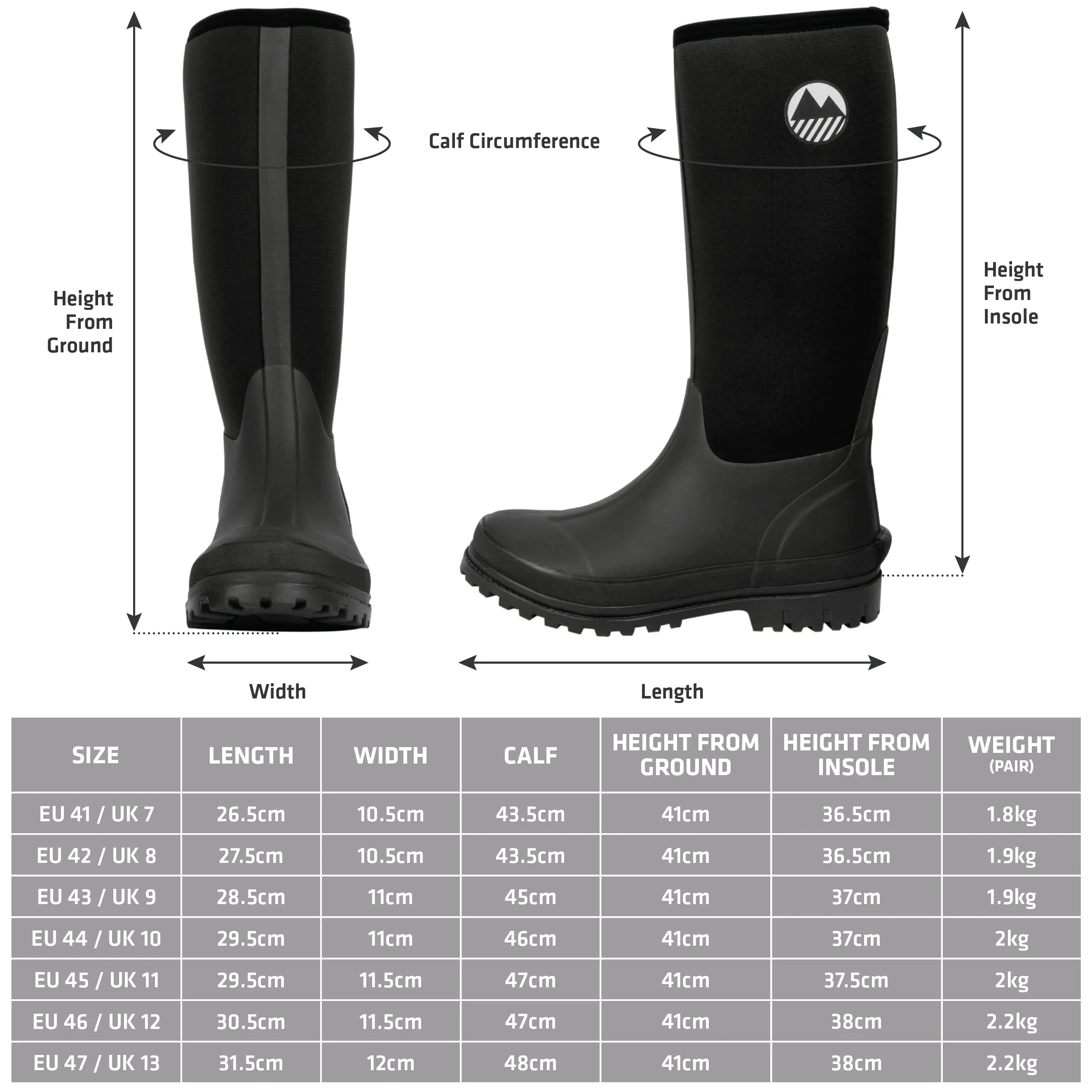 Men's Rydal Neoprene Wellington Boots