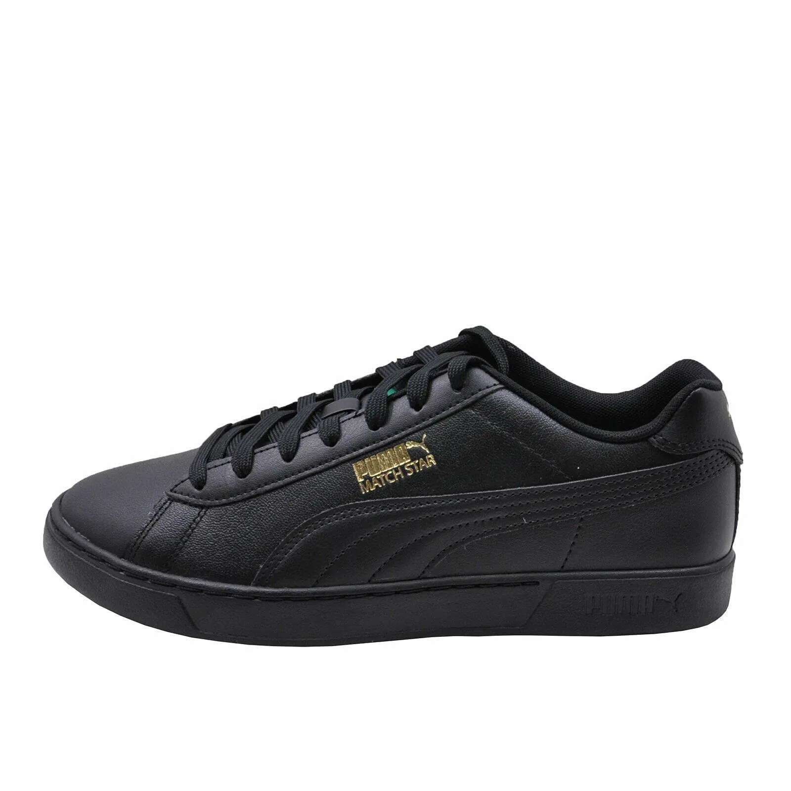 Men's Shoes PUMA MATCH STAR Lace Up Sneakers 38020403 BLACK / GOLD