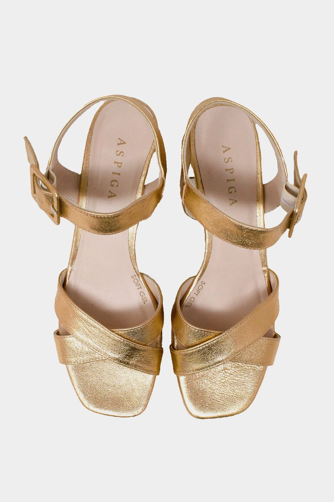 Metallic Platform Heels | Gold