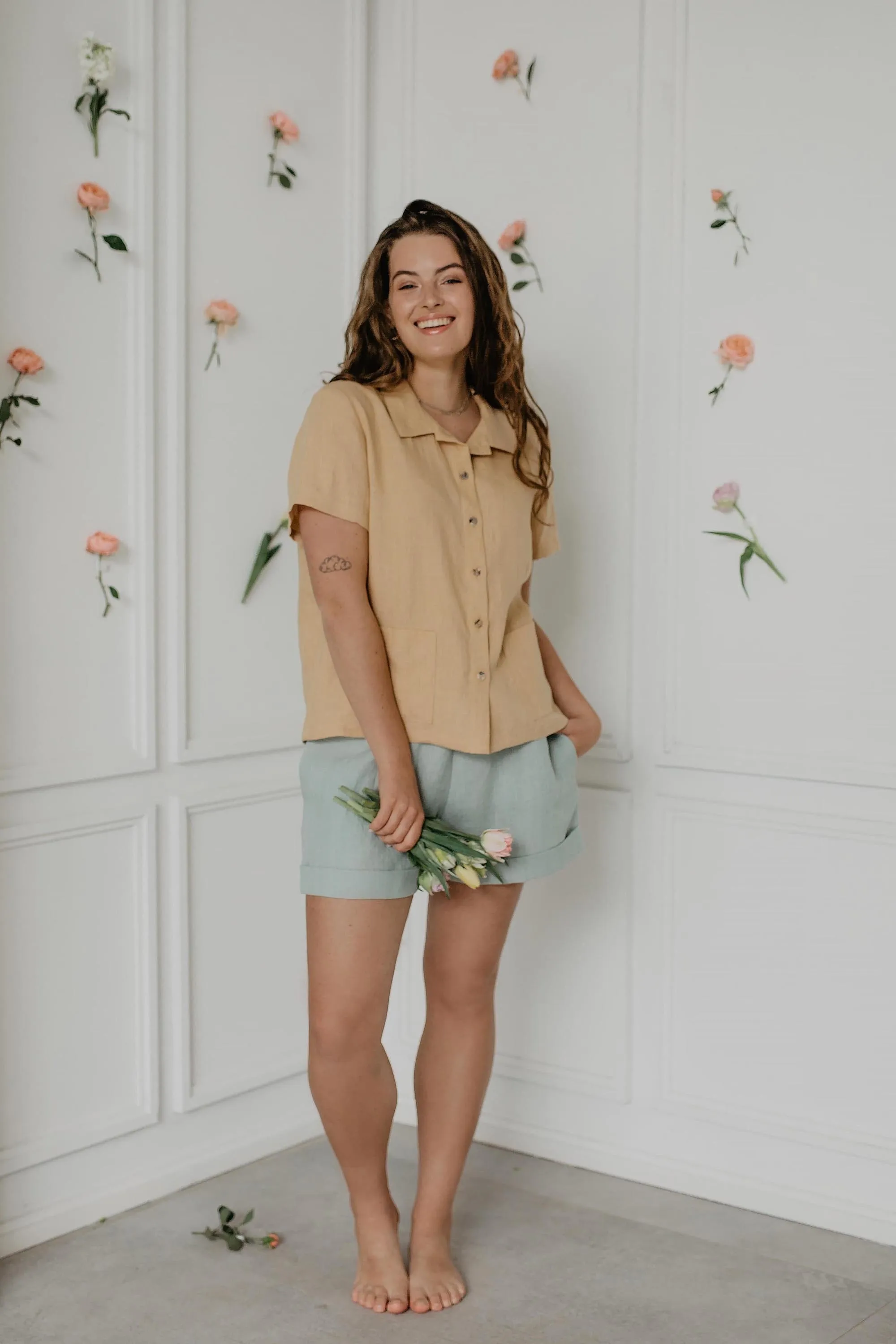 Mia Linen Shorts | Multiple Colours