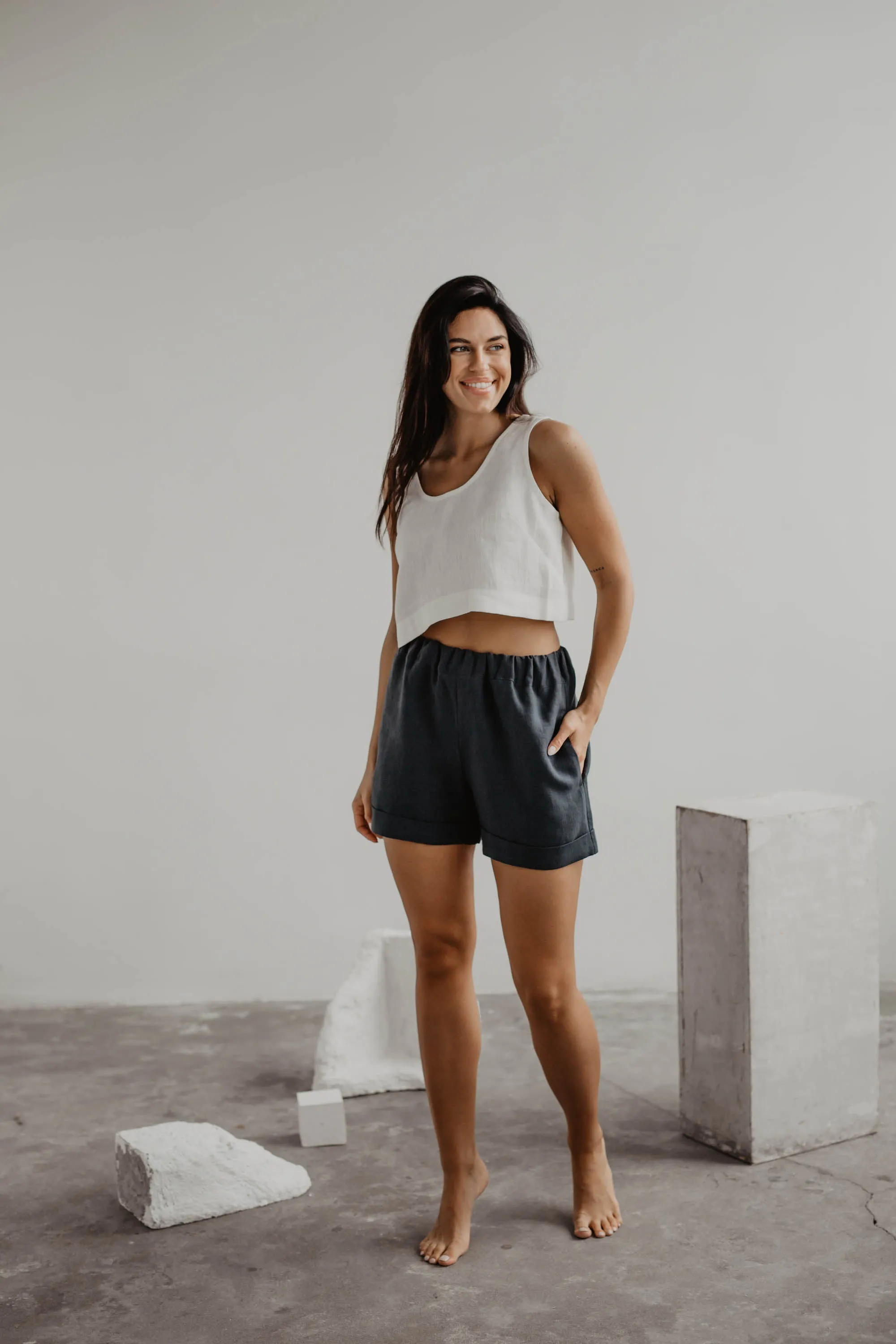 Mia Linen Shorts