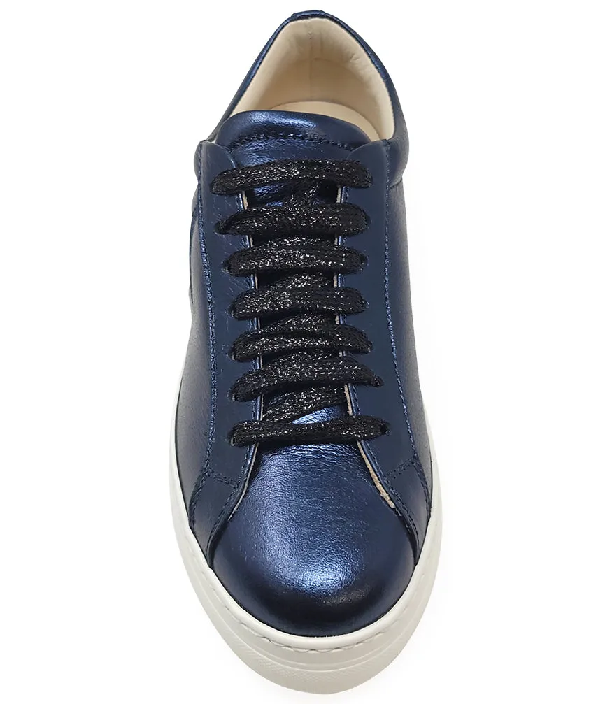 Moma X Madison Maison™ Navy Leather Platform Sneaker