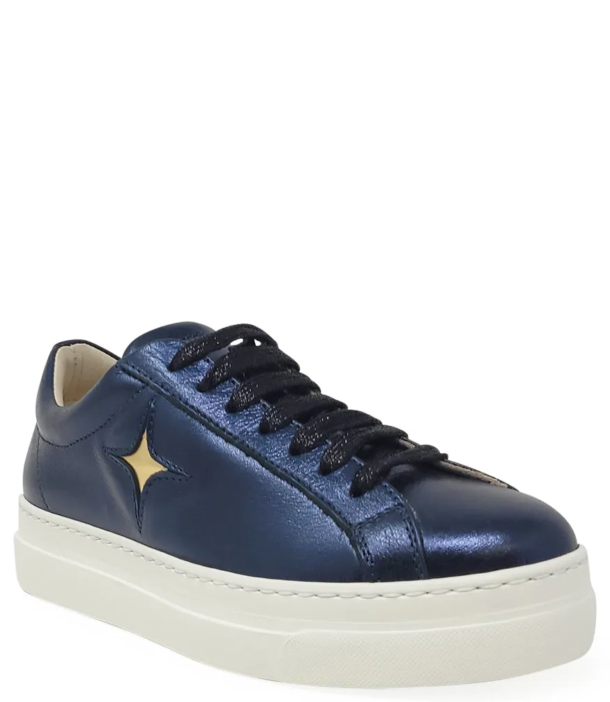 Moma X Madison Maison™ Navy Leather Platform Sneaker