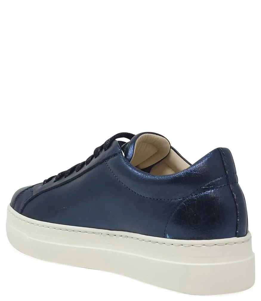 Moma X Madison Maison™ Navy Leather Platform Sneaker