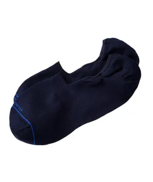 Navy Invisible Touch No-Show Socks - Marcoliani