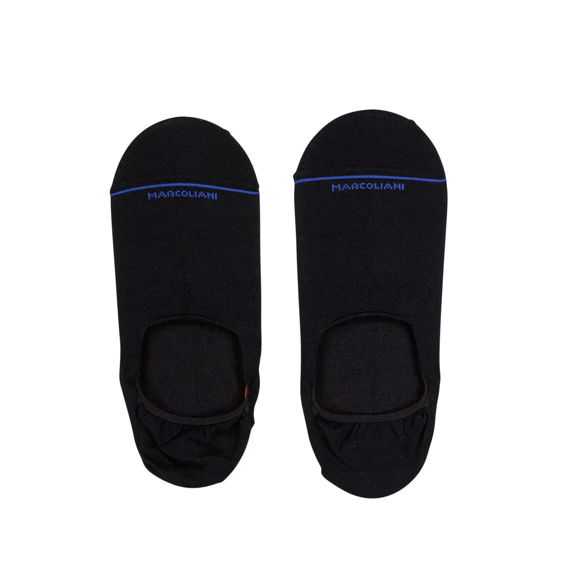 Navy Invisible Touch No-Show Socks - Marcoliani