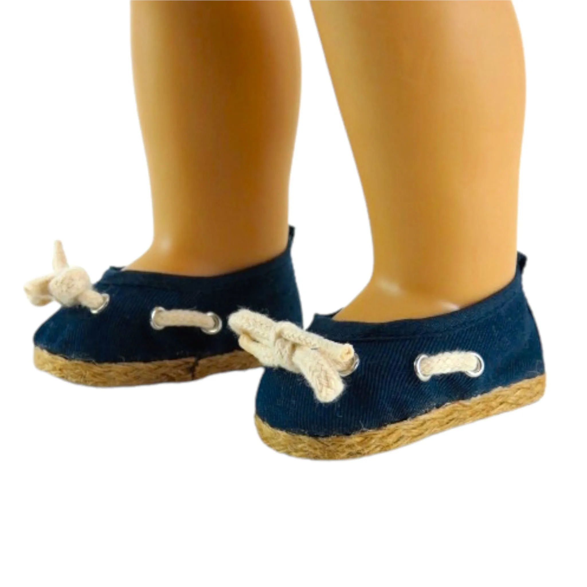 Navy Nautical Flats for 18-inch dolls