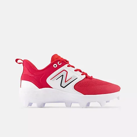 New Balance Fresh Foam 3000 v6 Molded Cleat - Red w/ White