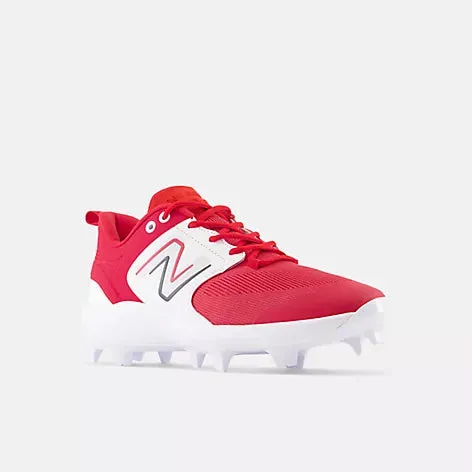 New Balance Fresh Foam 3000 v6 Molded Cleat - Red w/ White