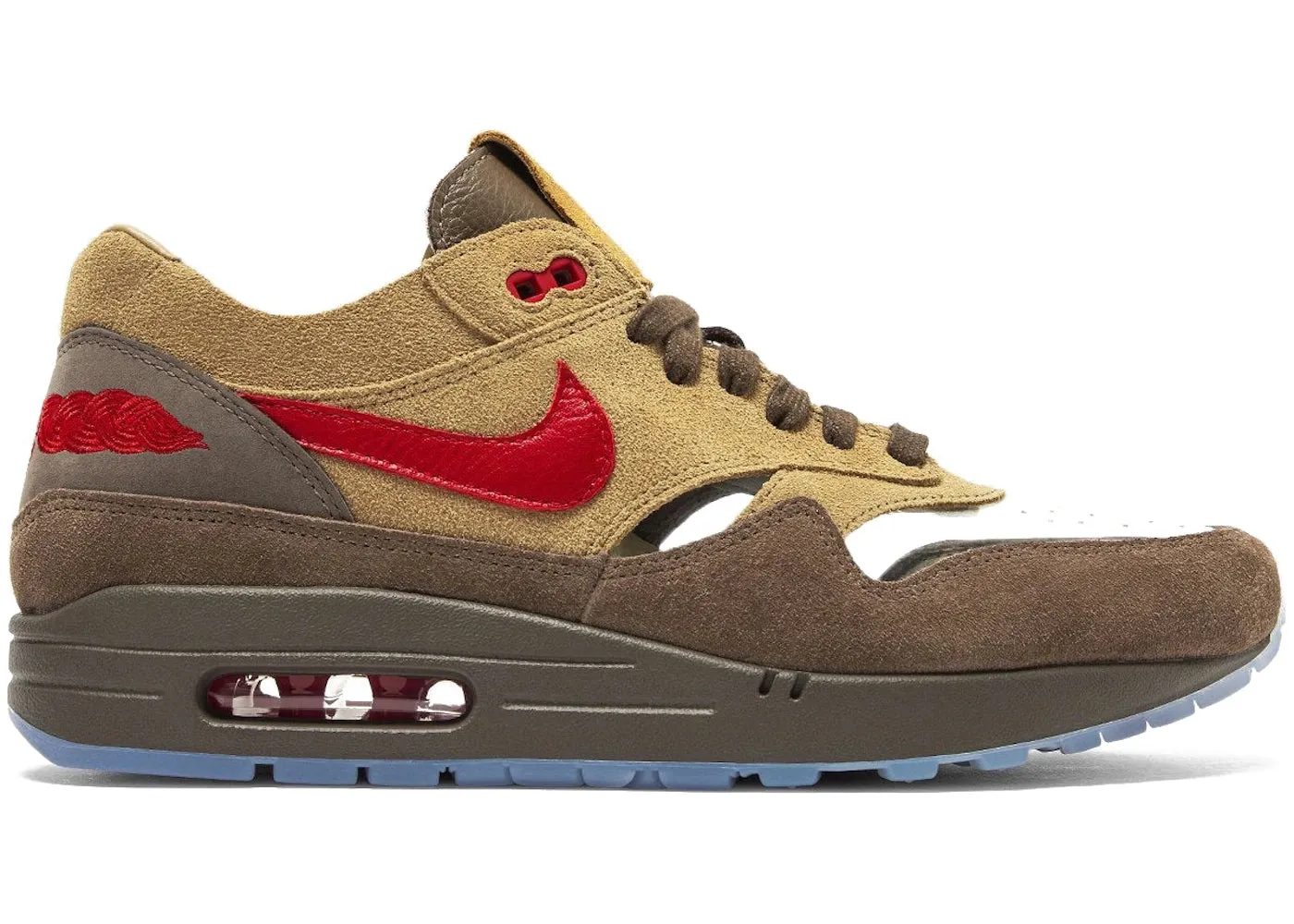 Nike Air Max 1 Clot Kiss of Death CHA sneakers, khaki