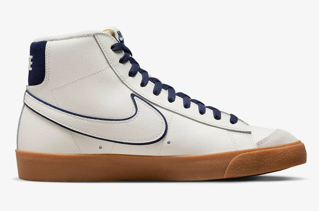 Nike Blazer Mid '77 Premium Sail Midnight Navy DQ7672-100