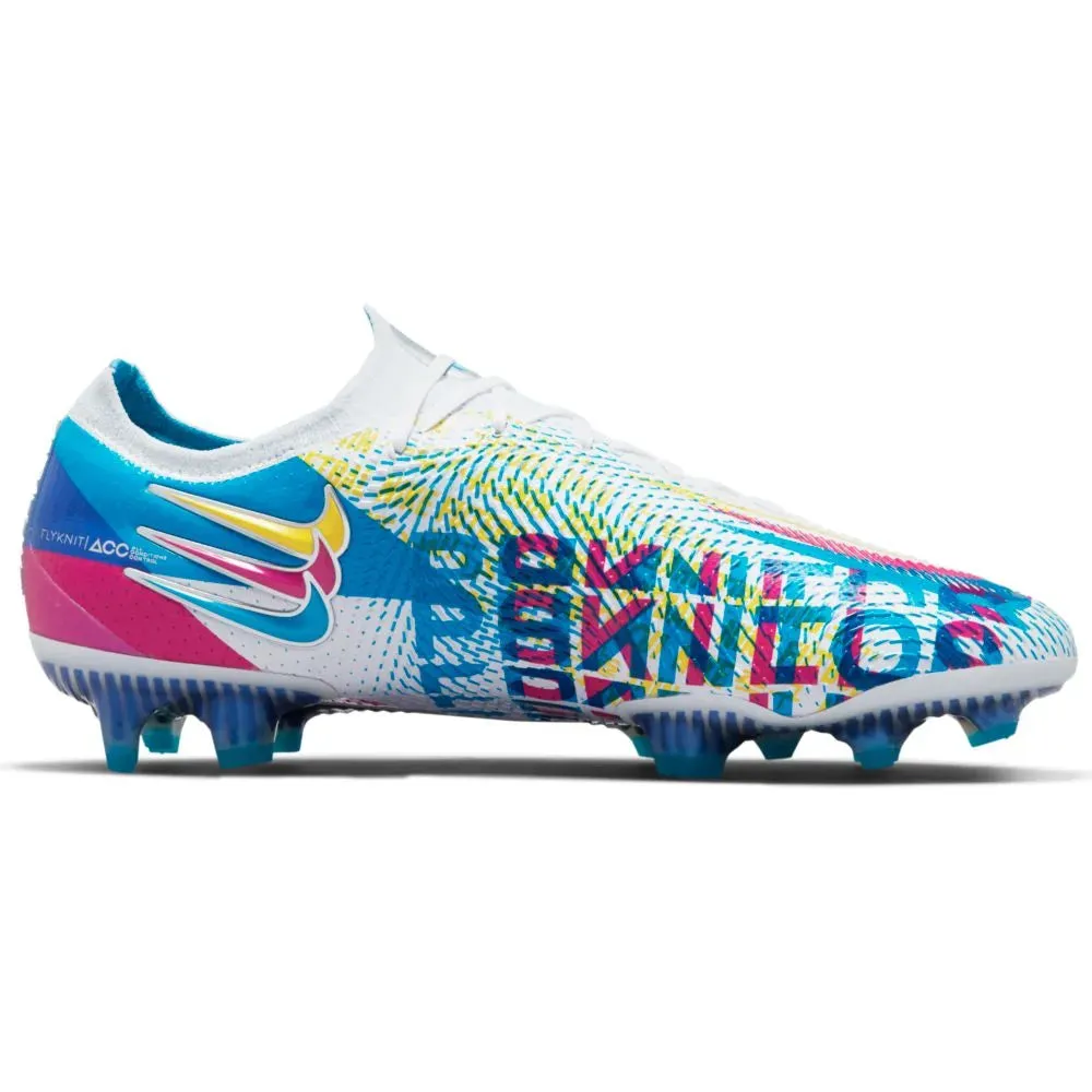 Nike Phantom GT Elite 3D FG - White-Blue-Pink-Yellow