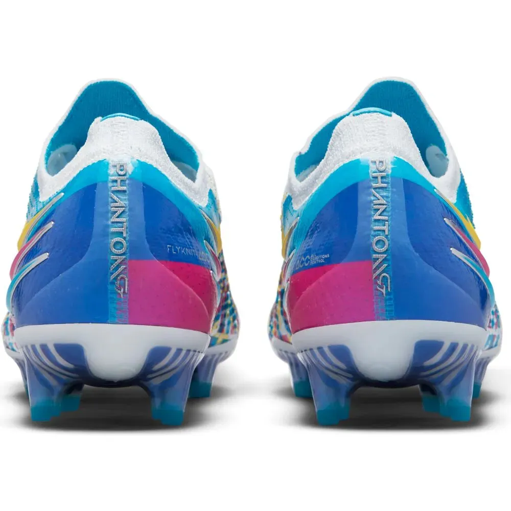 Nike Phantom GT Elite 3D FG - White-Blue-Pink-Yellow