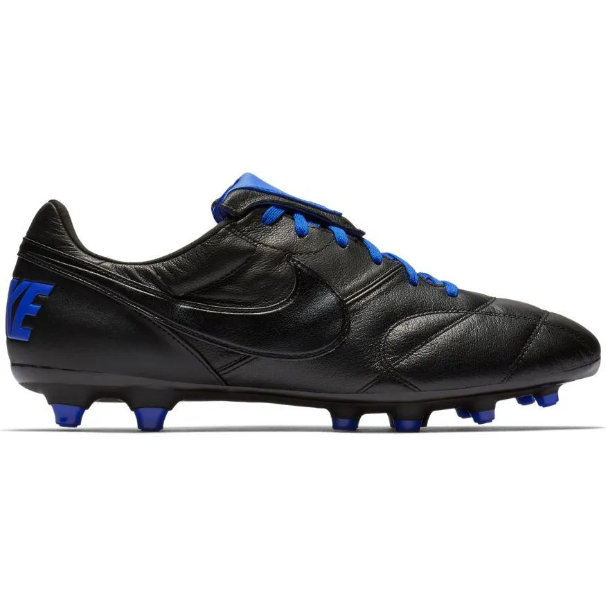 NIKE PREMIER II FG-BLACK/RACER BLUE