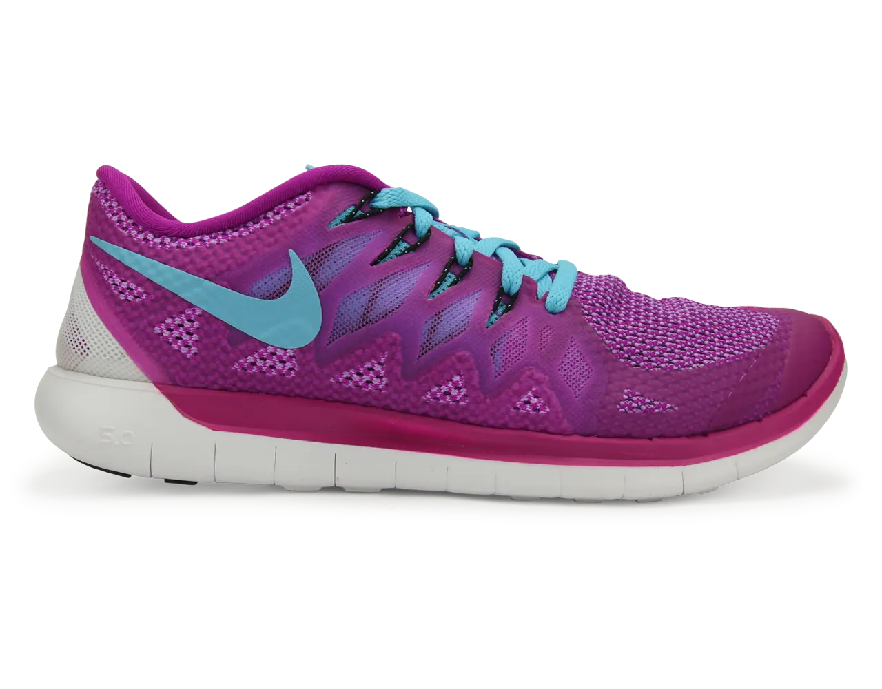 Nike Women's Free 5.0 Running Shoes Fuchsia Flash/Clearwater