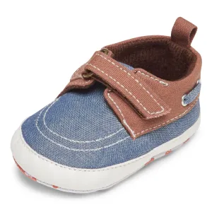 Nuby Baby Boys Girls Infant Boat Shoes, Childrens Casual Style Loafers, Non Slip Soft Sole Shoe with Pull On Tab