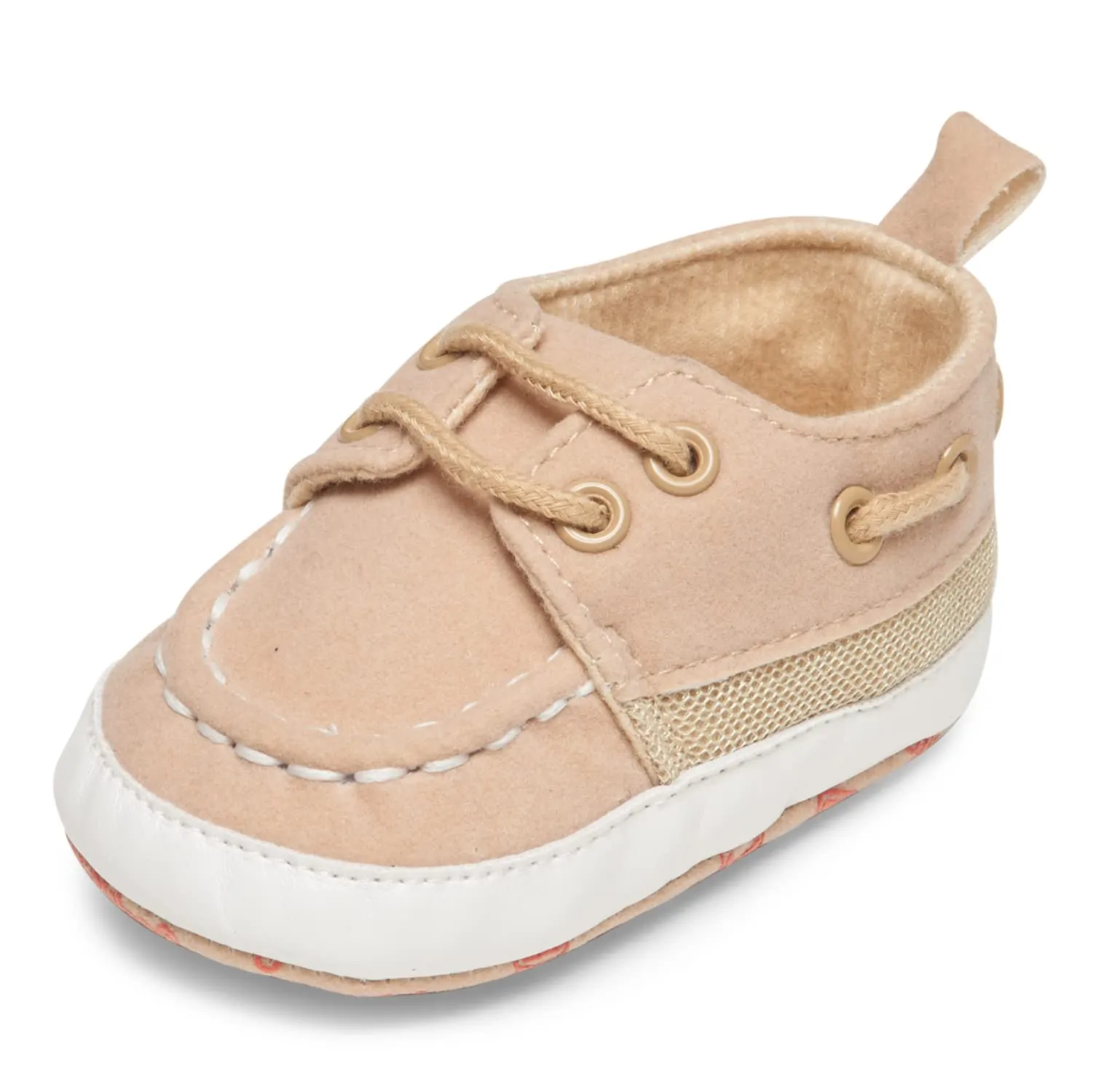 Nuby Baby Boys Girls Infant Boat Shoes, Childrens Casual Style Loafers, Non Slip Soft Sole Shoe with Pull On Tab