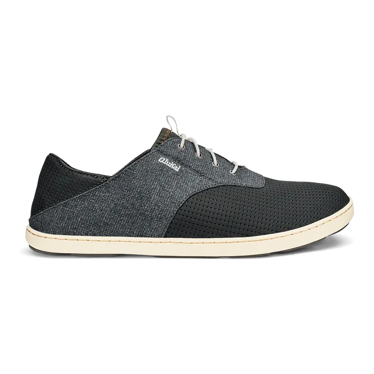 OluKai Men's Nohea Moku Shoes- Dark Shadow