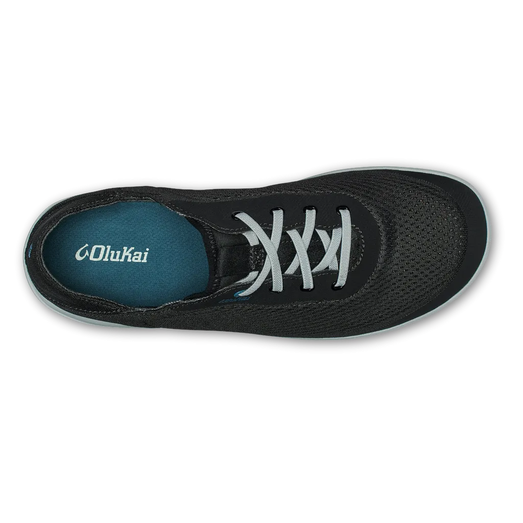 Olukai Moku Pae Shoe-Black/Blue Coral