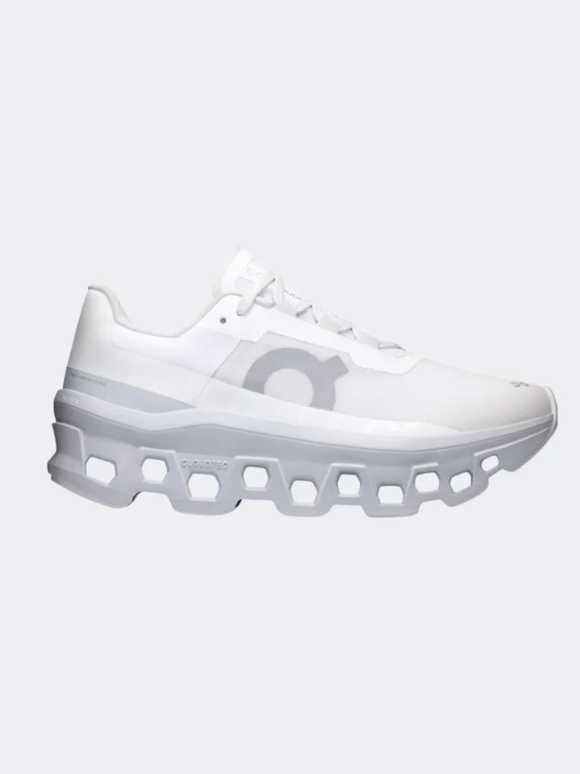 On Cloudmonster Women Running Sneakers White/Glacier