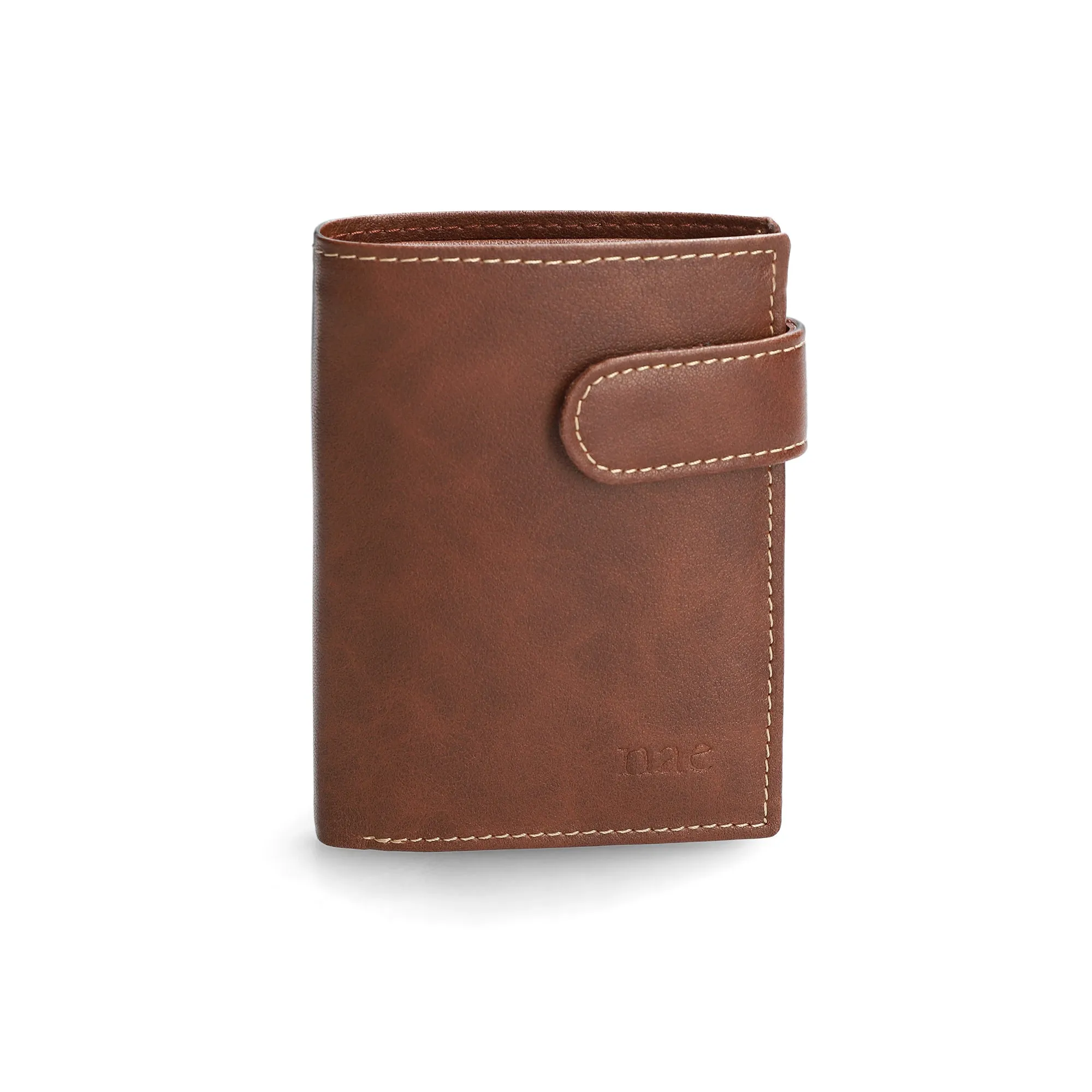 Porto Brown Vegan Trifold Wallet