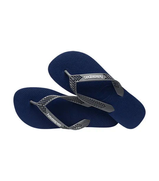 Power Light Solid Flip Flops Navy Blue