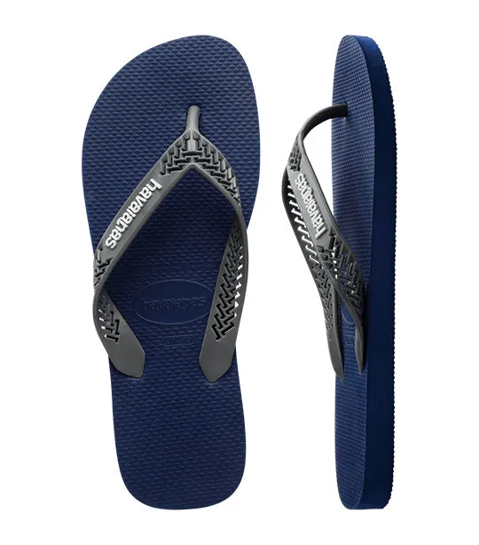 Power Light Solid Flip Flops Navy Blue