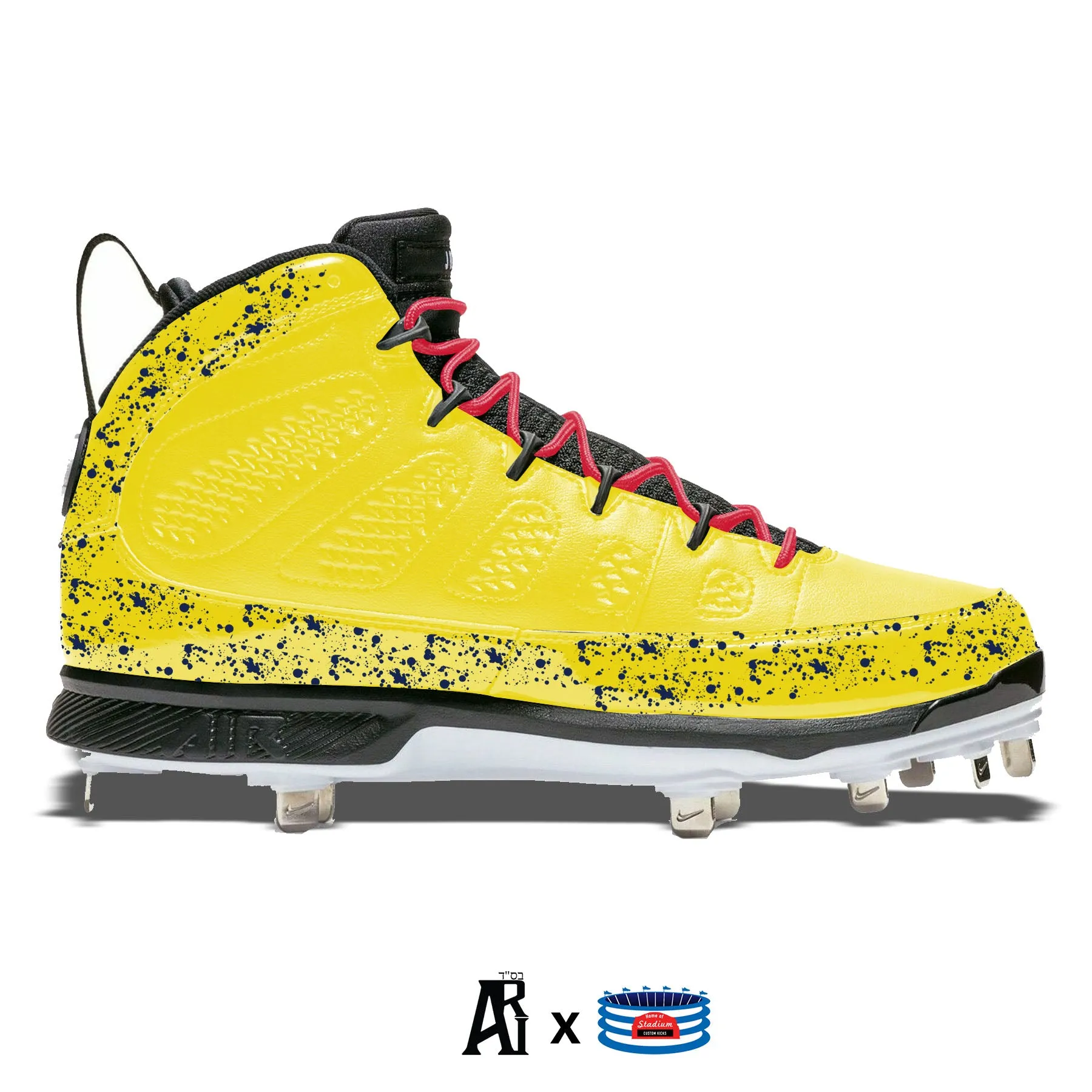 "Atlanta Splatter" Jordan 9 Retro Cleats