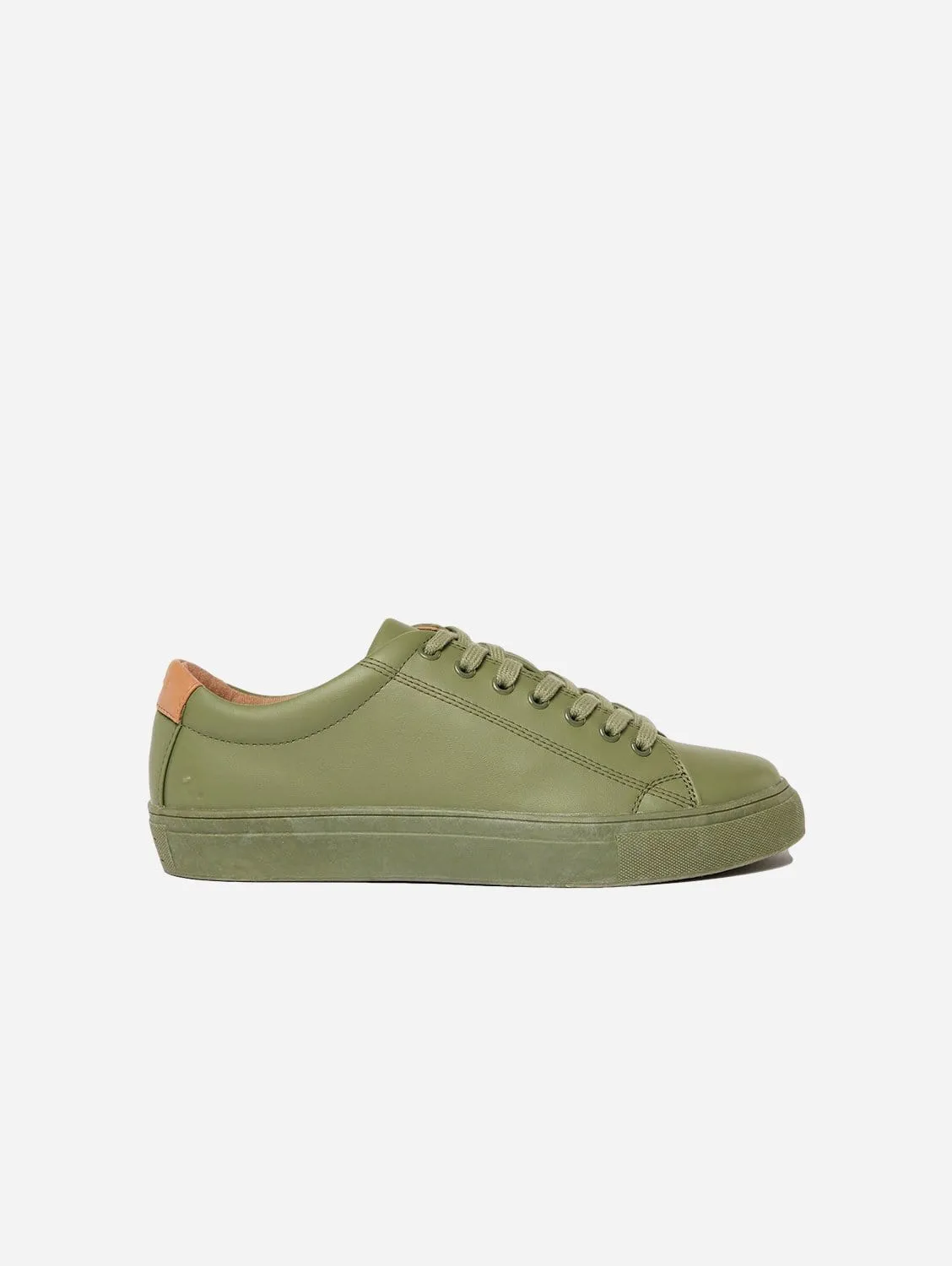 R-Kind Unisex Vegan Leather Sneakers | Titan Khaki