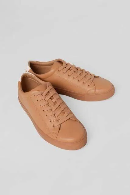 R-Kind Unisex Vegan Leather Sneakers | Venus Camel