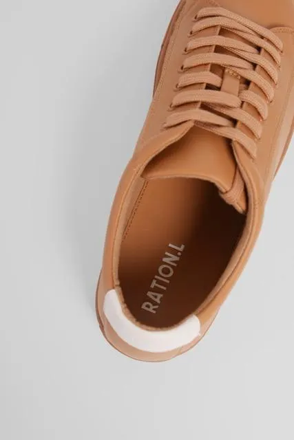 R-Kind Unisex Vegan Leather Sneakers | Venus Camel