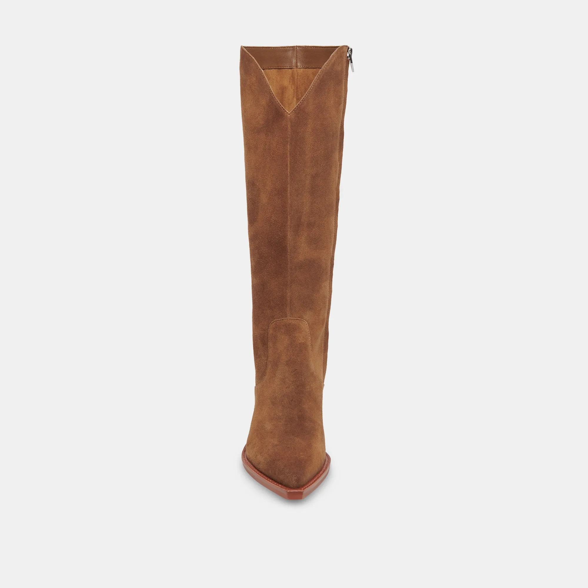 RAJ WIDE CALF BOOTS BROWN SUEDE