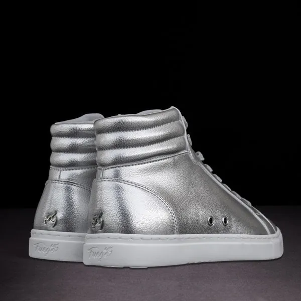 Riles -- Unisex High Top Dancesneaker -- Silver