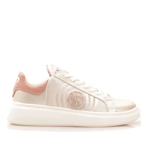 Scarpe Donna Y NOT Sneakers linea Queen Round in Pelle colore Platinum