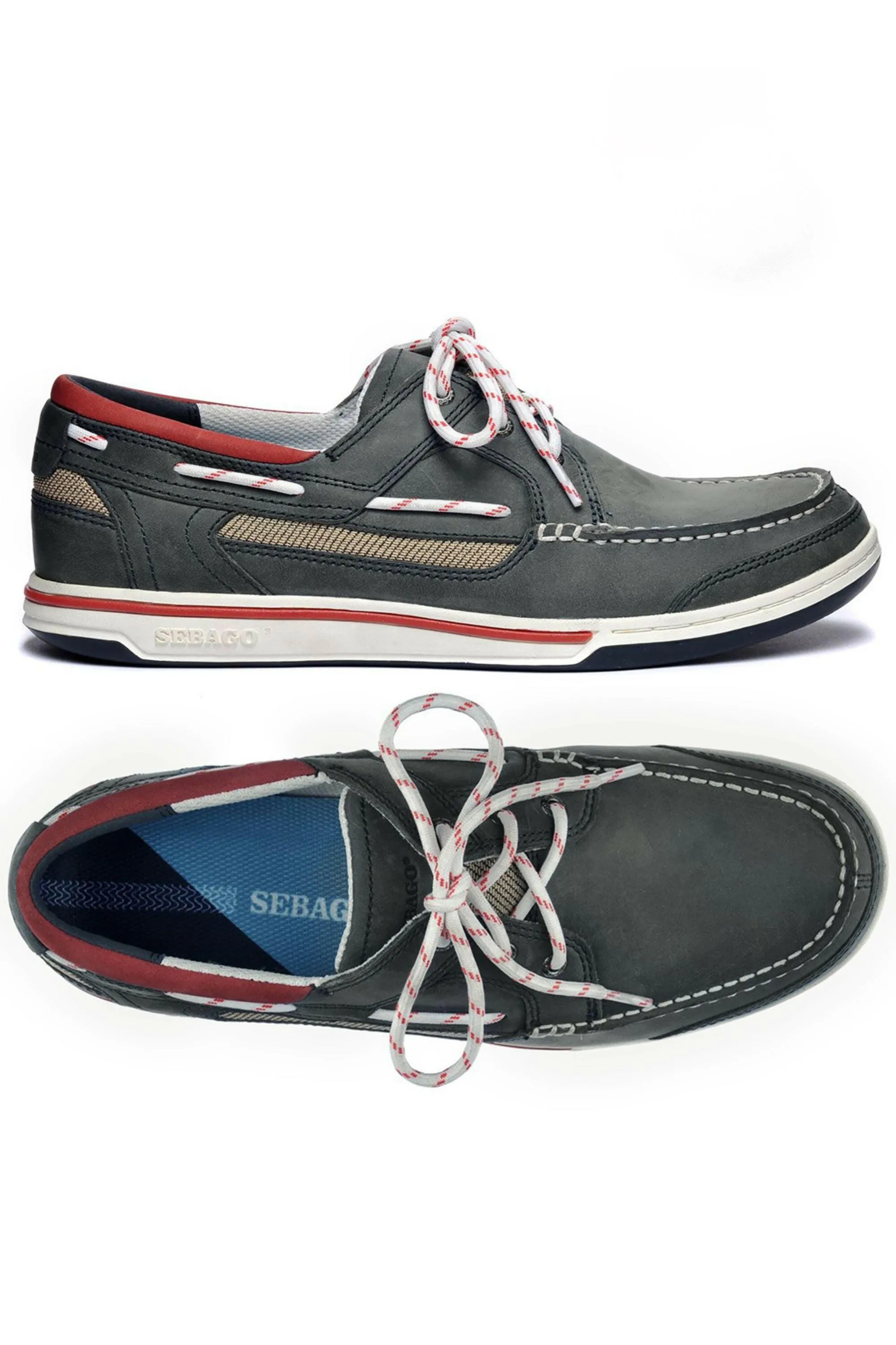 Sebago Mens Triton Three Eye Boat Shoe