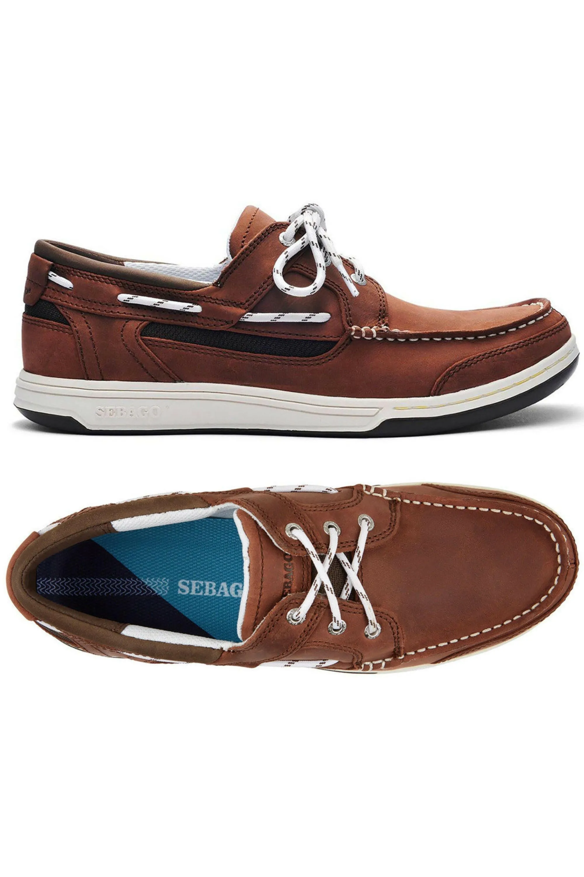 Sebago Mens Triton Three Eye Boat Shoe