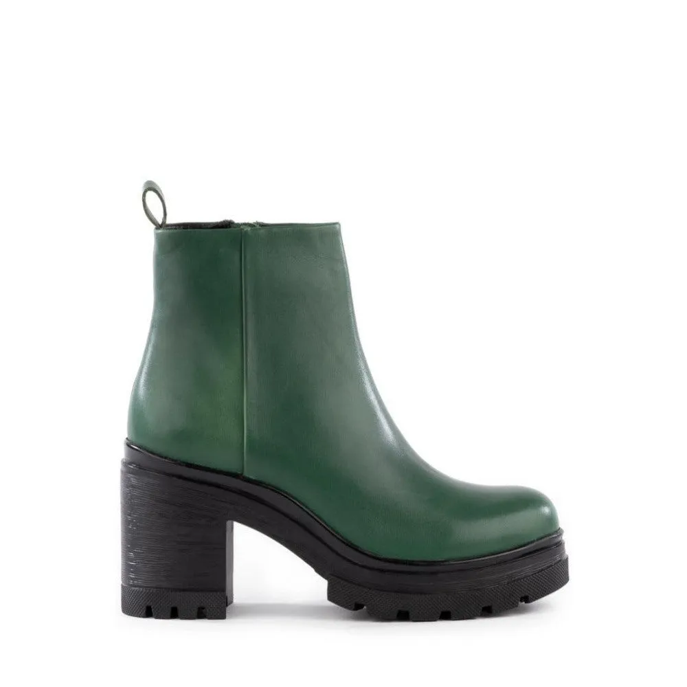 Seychelles In Too Deep Boot in Green Leather