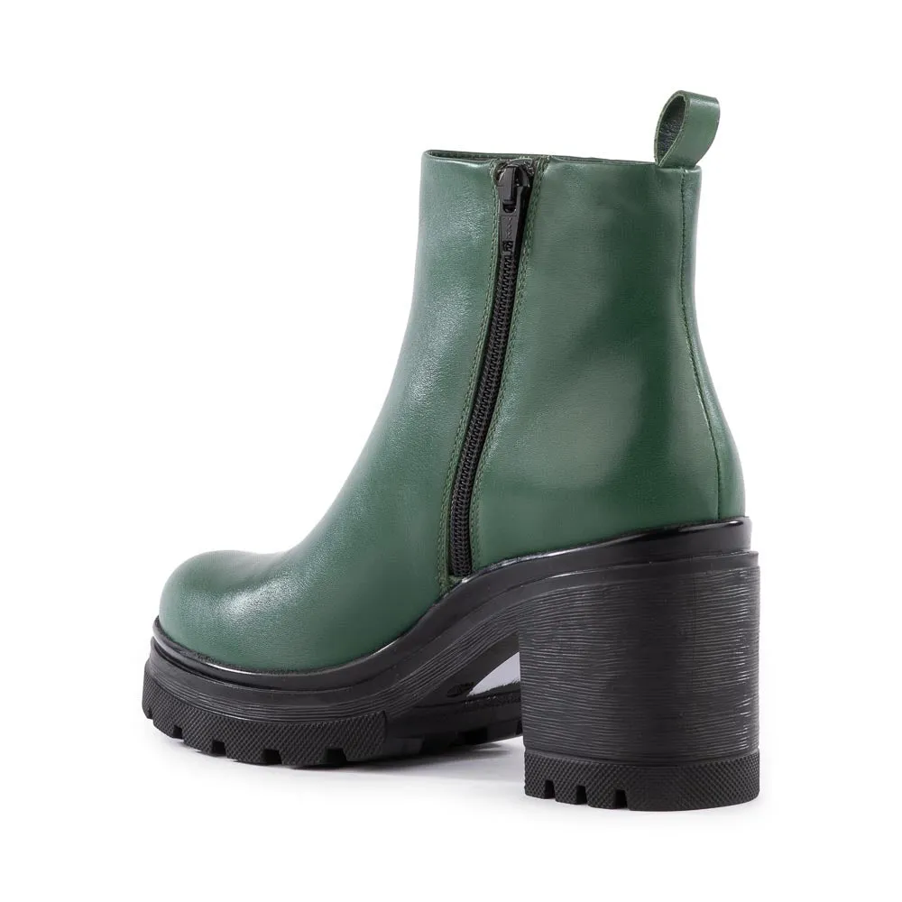 Seychelles In Too Deep Boot in Green Leather