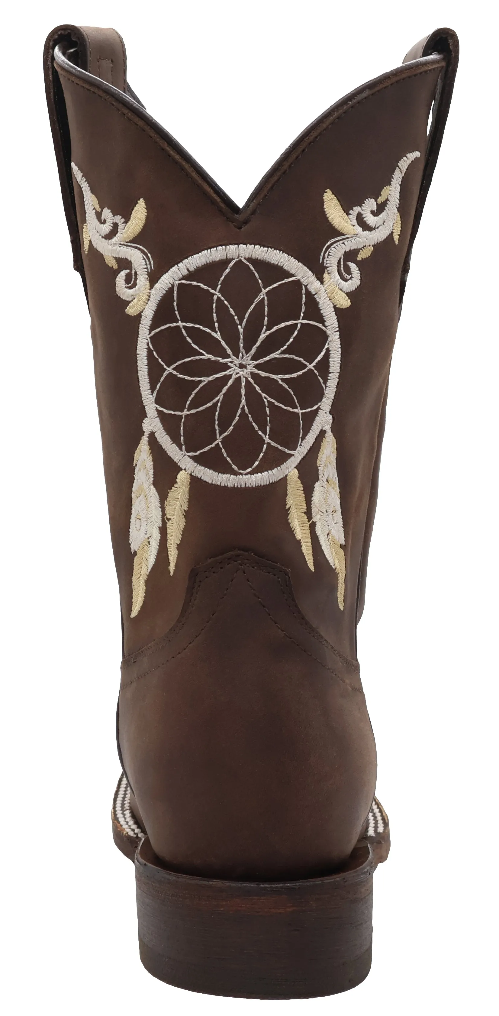 Silverton Dreamcatcher All Leather Wide Square Toe Boots (Choco)