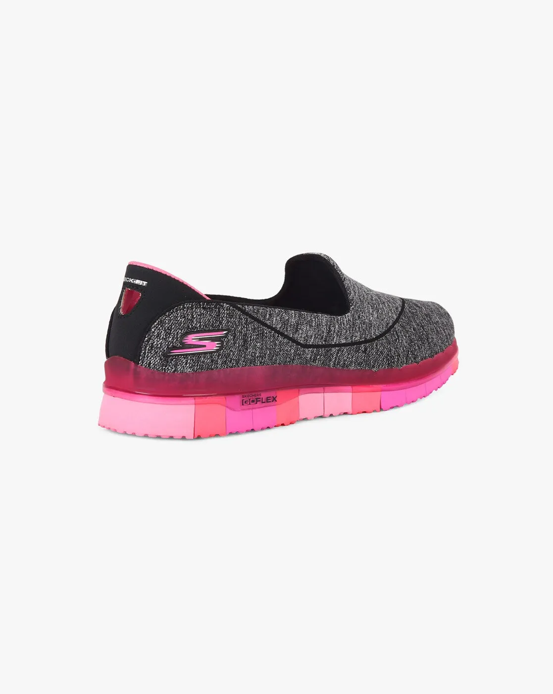 SKECHERS Go Flex Walk Slip-On Shoes (14010-BKHP)