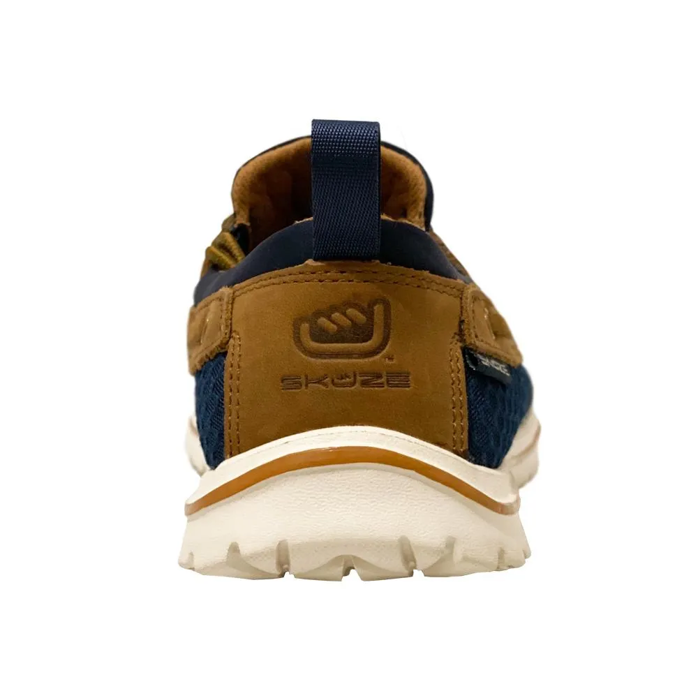 Skuze Del Marina- 303 Navy and Brown