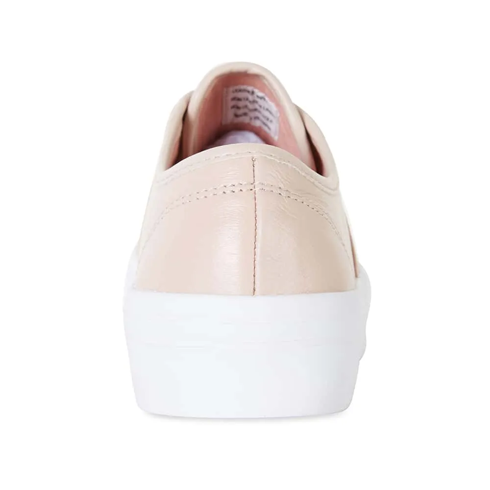 Slater Sneaker in Blush Leather